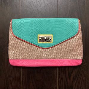 Apt 9 Multicolor Snakeskin Clutch Purse